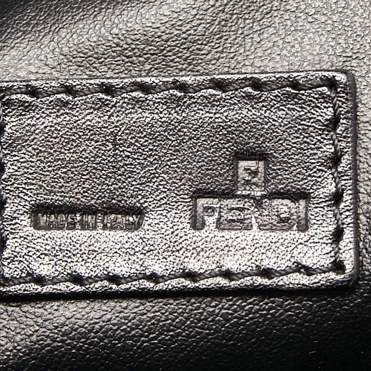 Pre Owned Fendi Tobacco Zucca Canvas Chain Hobo