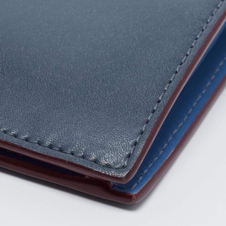 مملوكة مسبقًا Fend Teal Leather By The Way Bifold Wallet