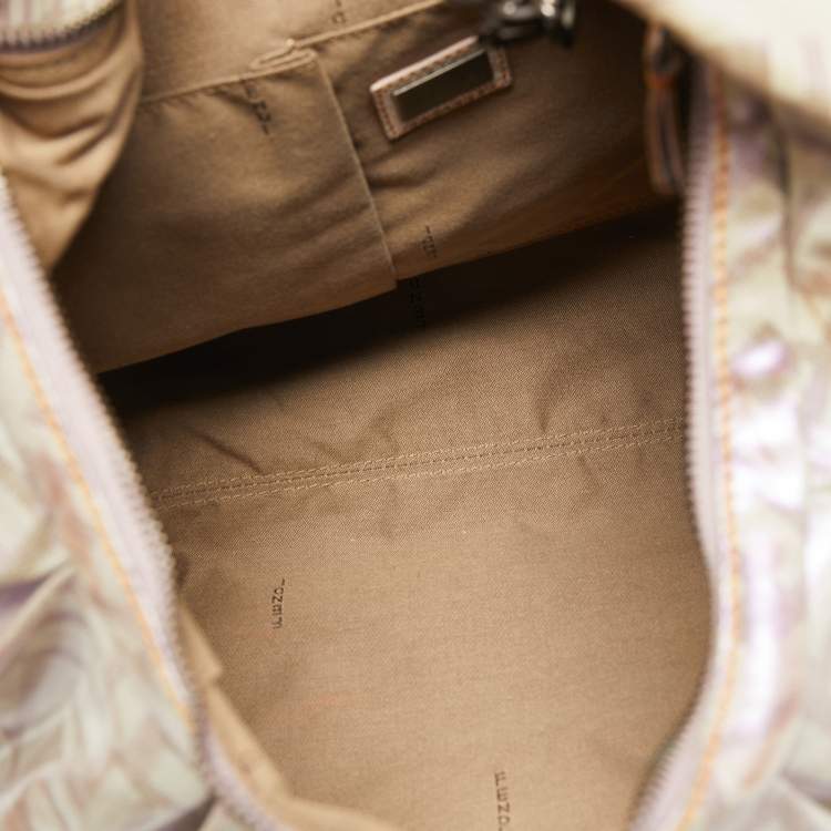 Pre Owned Fendi Radisson Beige Zucca Coated Canvas Borsa B Hobo