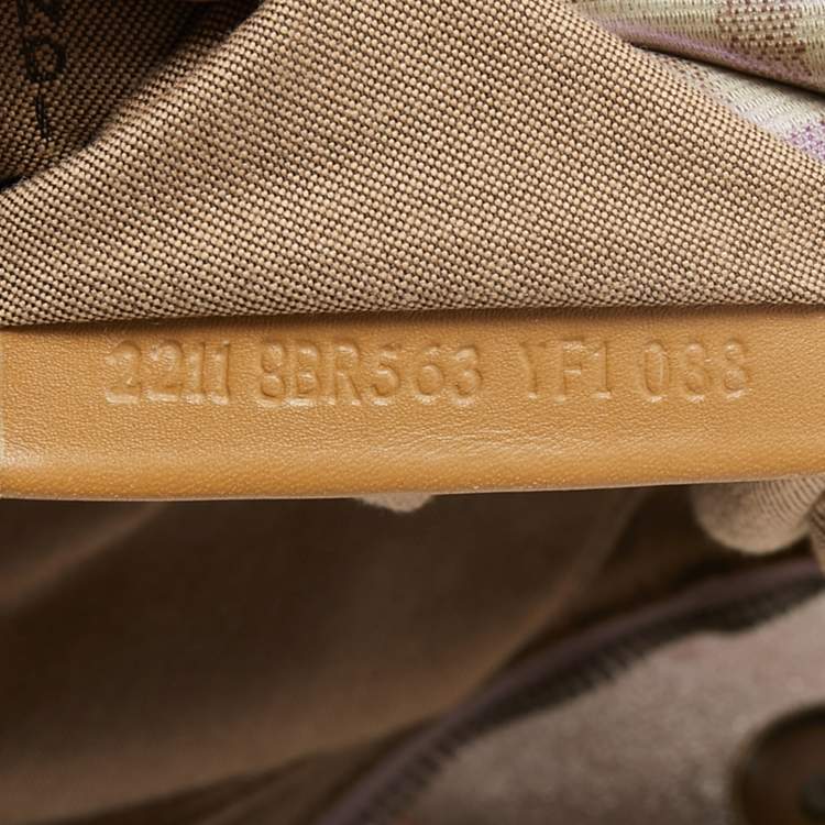 Pre Owned Fendi Radisson Beige Zucca Coated Canvas Borsa B Hobo