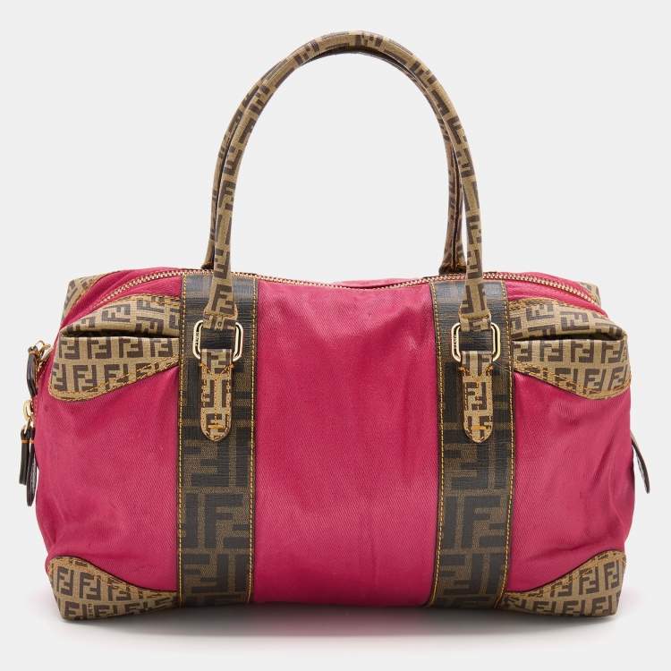 fendi pink duffle bag