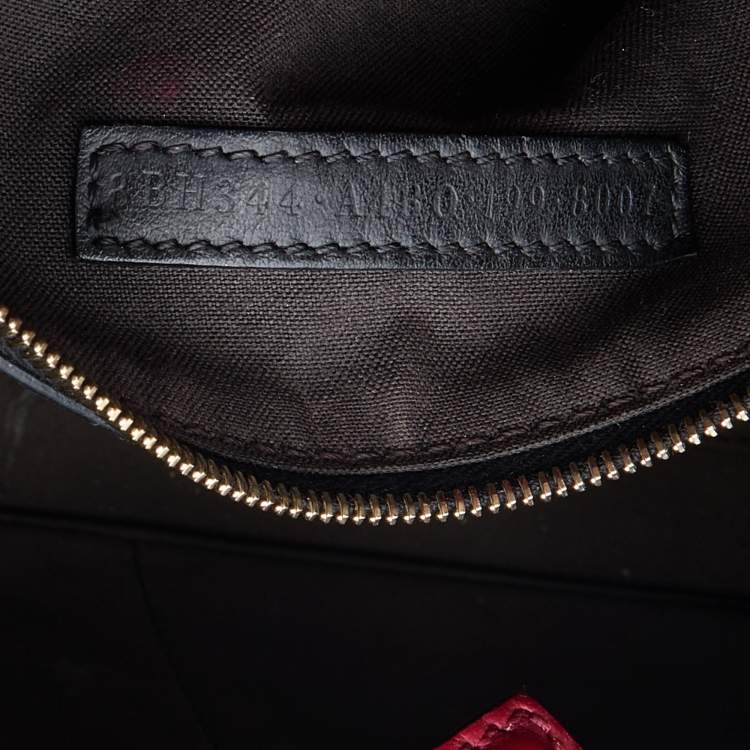 Pre Owned Fendi Black/Brown Zucca Leather Small Runaway Shoulder Bag