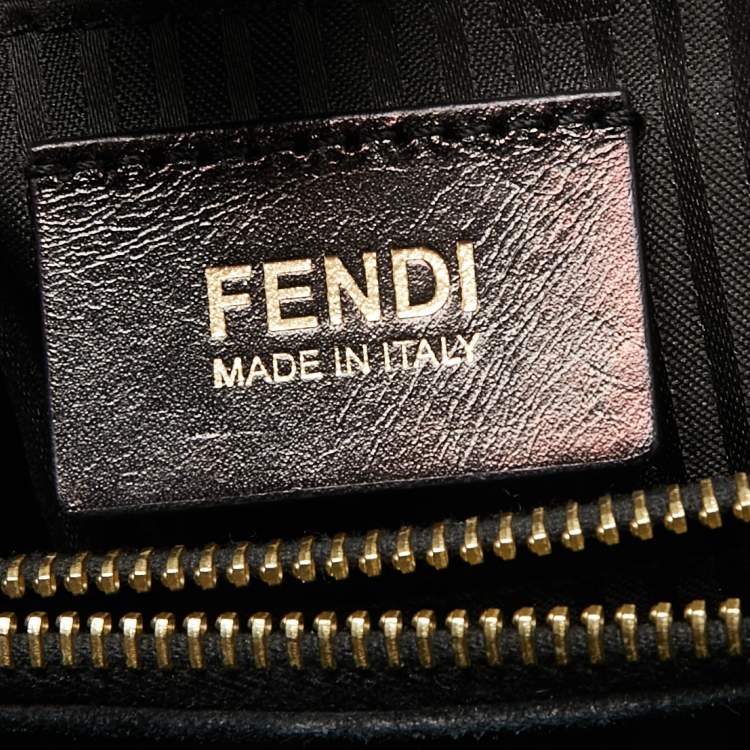 Pre Owned Fendi Black Leather Medium 2Jours Tote