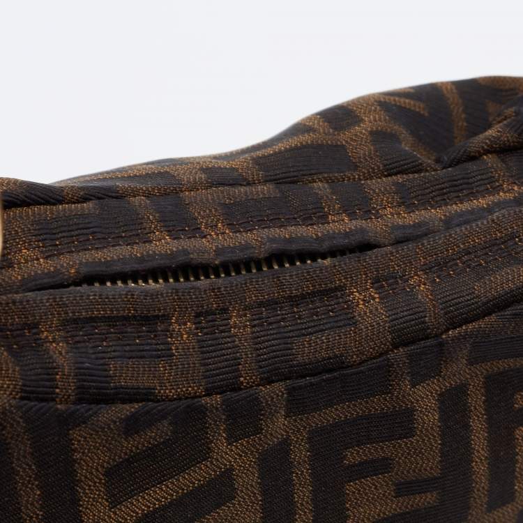 Pre Owned Fendi  Brown Zucca Canvas Shoulder Bag