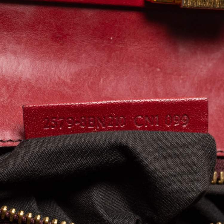 مملوكة مسبقًا Fendi Brown Leather Peekaboo Large Top Handle Bag