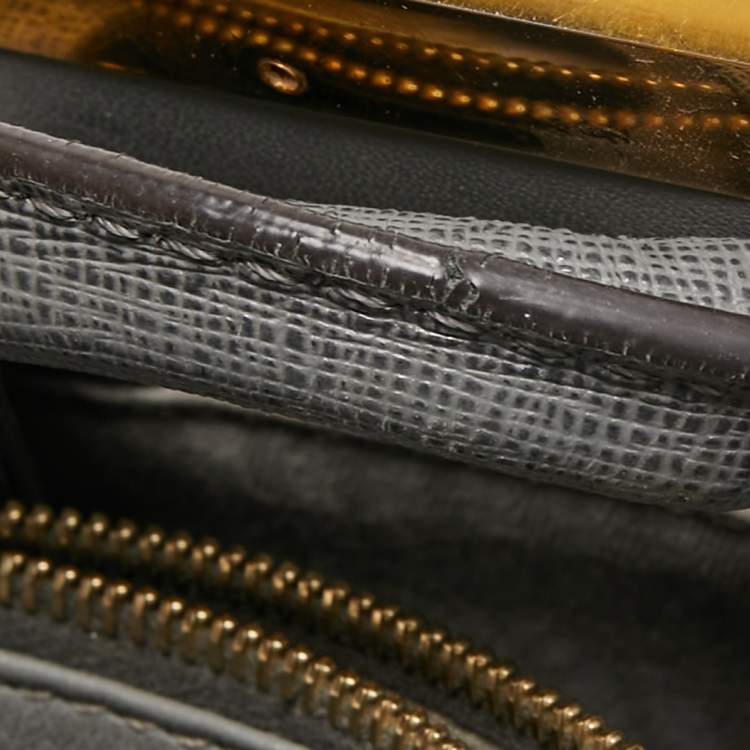 Pre Owned Fendi Grey Leather Small 2Jours Tote