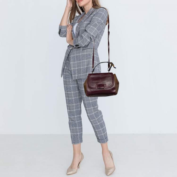 مملوكة مسبقًا Fendi Multicolor Leather Silvana Top Handle Bag