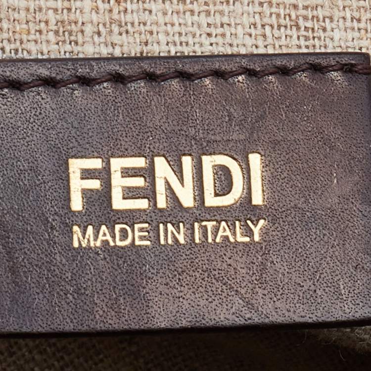 مملوكة مسبقًا Fendi Multicolor Leather Silvana Top Handle Bag