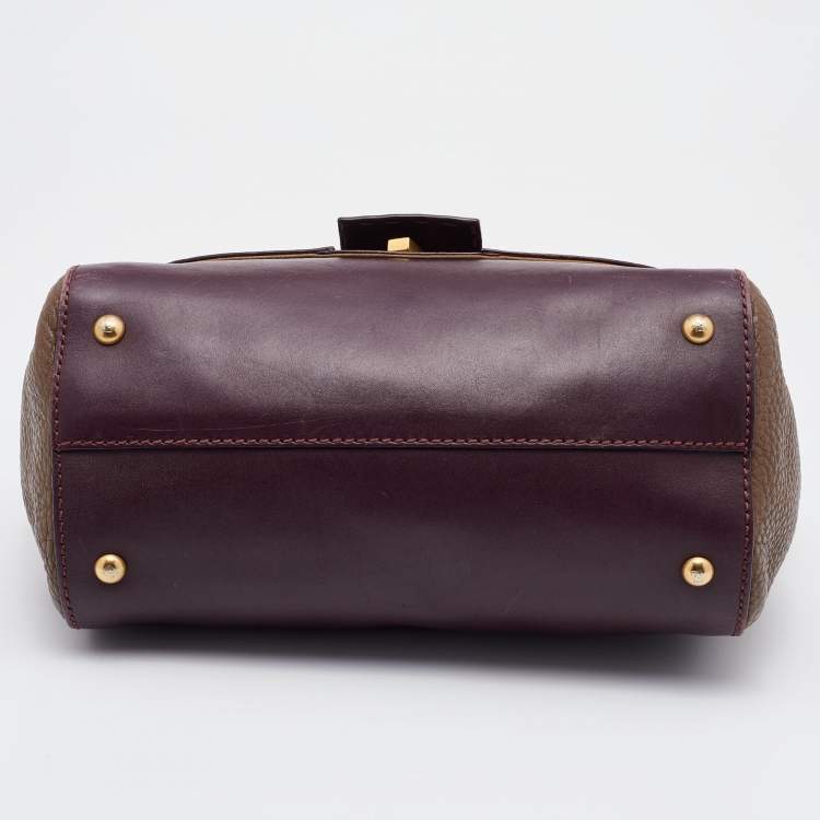 مملوكة مسبقًا Fendi Multicolor Leather Silvana Top Handle Bag