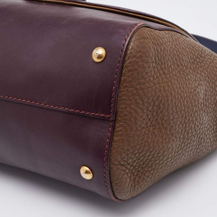 مملوكة مسبقًا Fendi Multicolor Leather Silvana Top Handle Bag