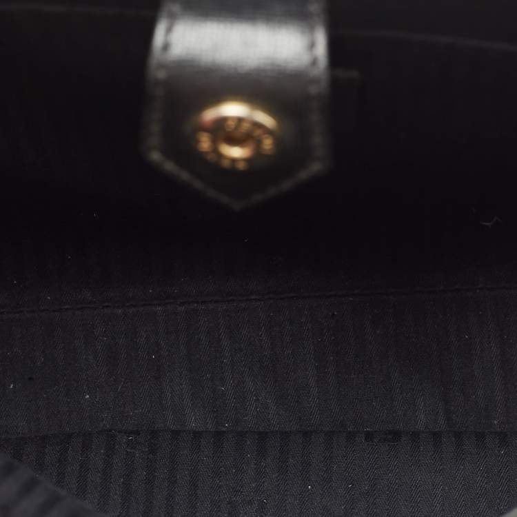 Pre Owned Fendi Black Leather Small 2Jours Tote