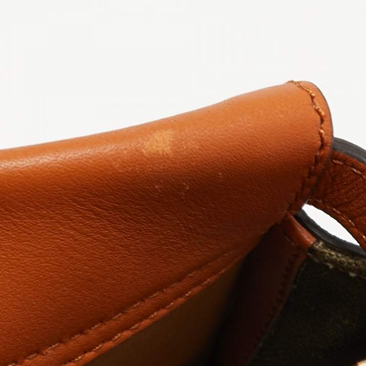 مملوكة مسبقًا Fendi Brown Leather Mini Iconic Peekaboo Top Handle Bag
