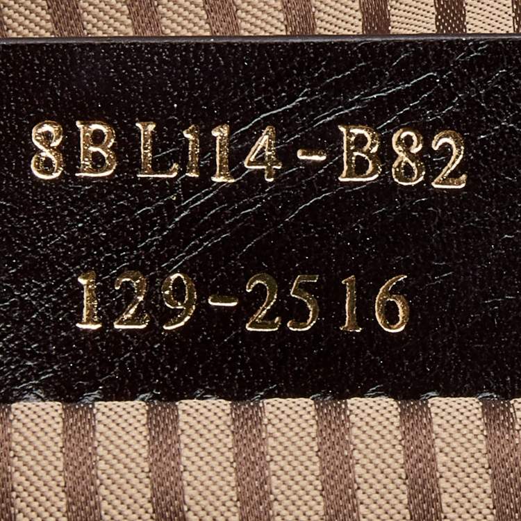 Pre Owned Fendi Beige/Burgundy Patent and Leather Chameleon Satchel 