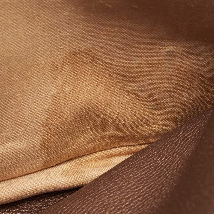 Pre Owned Fendi Brown Selleria Leather Tote