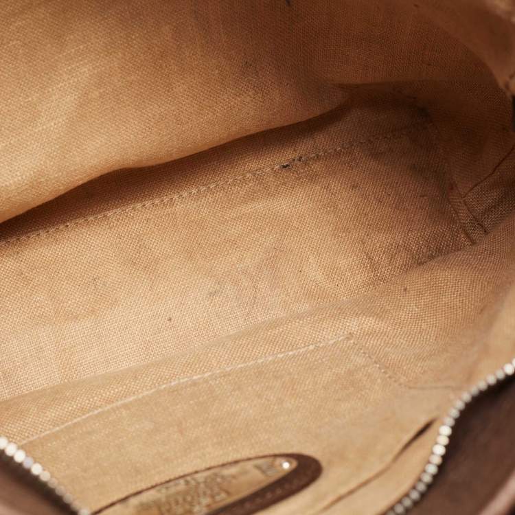 Pre Owned Fendi Brown Selleria Leather Tote