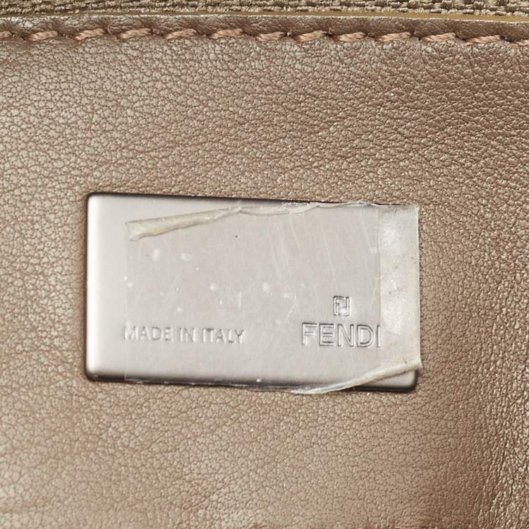 Pre Owned Fendi Grey Suede and Leather To You Convertible Clutch