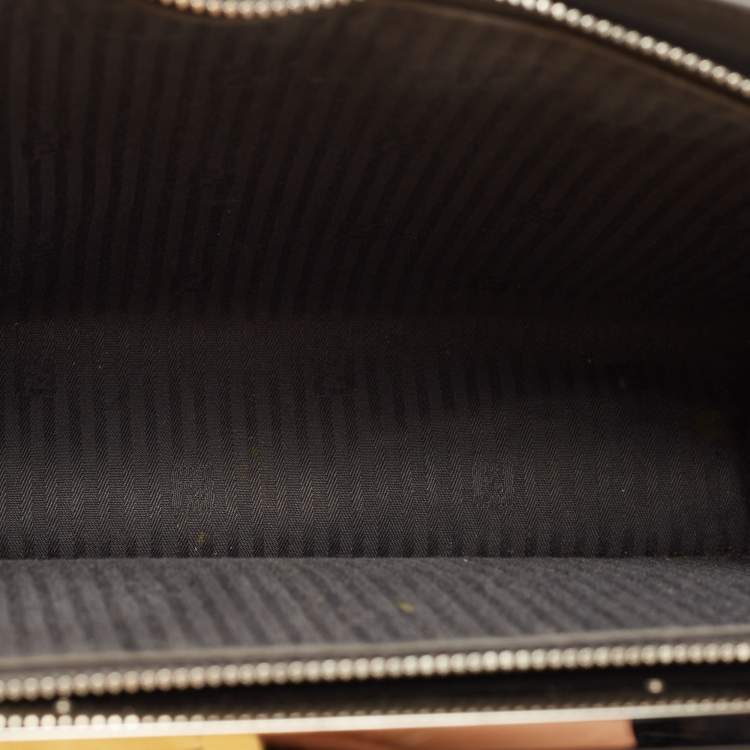 Pre Owned Fendi Grey Leather Small Demi Jour Top Handle Bag