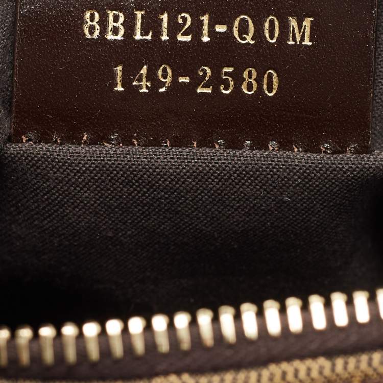 Pre Owned Fendi Tobacco Zucca Canvas and Leather Satchel 