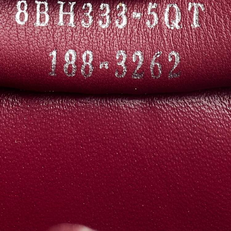 Pre Owned Fendi Burgundy Leather Mini 3Jours Tote
