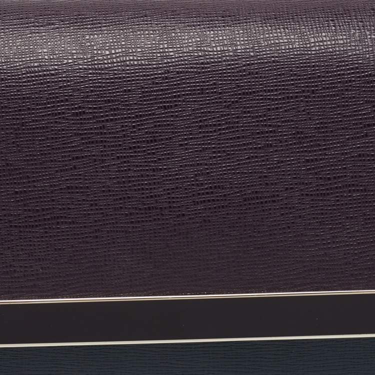 Pre Owned Fendi Multicolor Leather Rush Wristlet Clutch