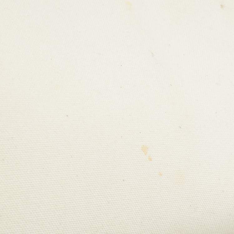 Pre Owned Fendi Brown/Off White FF Embroidery Canvas Medium X Shopper Tote