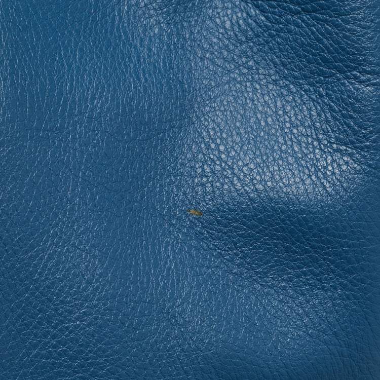 مملوكة مسبقًا Fendi Blue Leather Pettit 2jours Tote