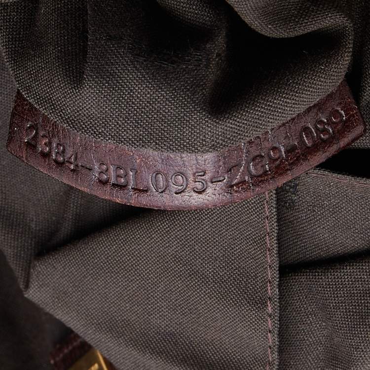 Pre Owned Fendi Brown Zucca Canvas and Coated Canvas Boston Bag