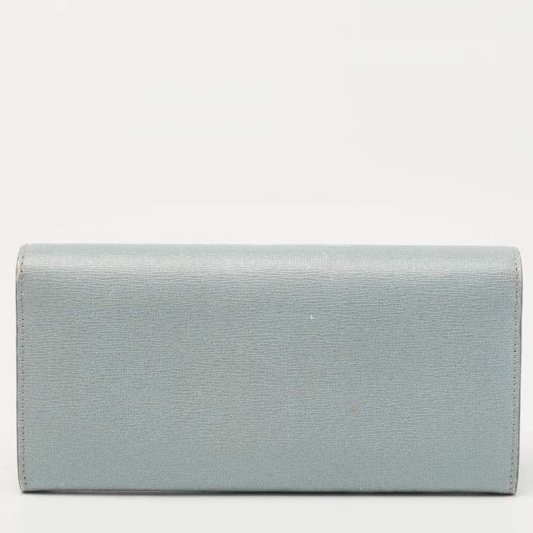 Pre Owned Fendi Multicolor Leather Monster Eye Continental Wallet