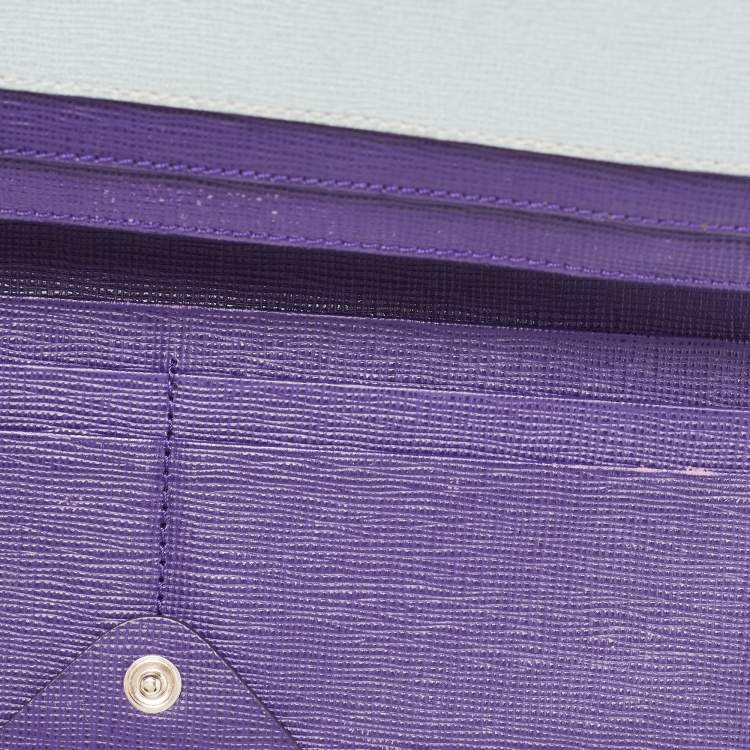 Pre Owned Fendi Multicolor Leather Monster Eye Continental Wallet