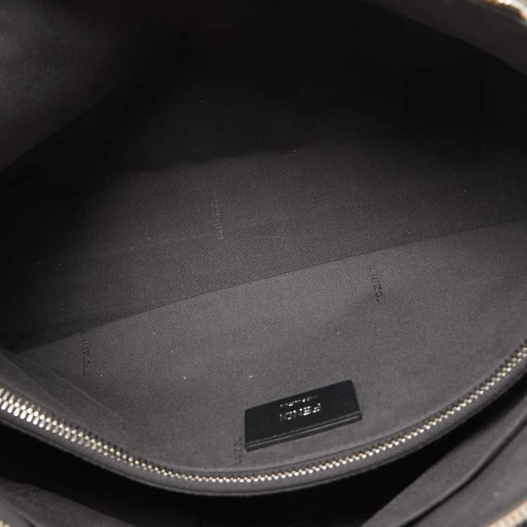 Pre Owned Fendi Light Blue Leather Large By The Way Boston Bag