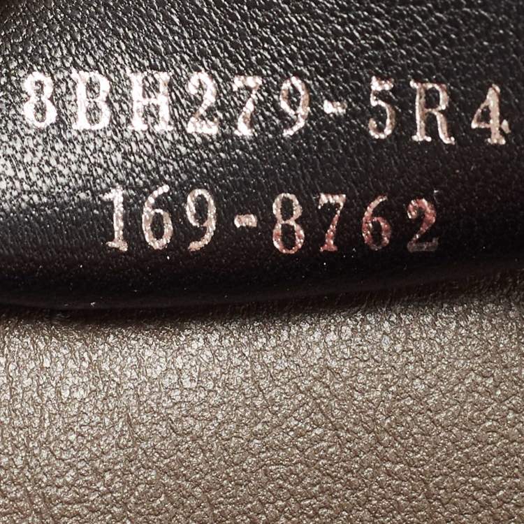 Pre Owned Fendi Grey/Red Leather Medium 3Jours Tote