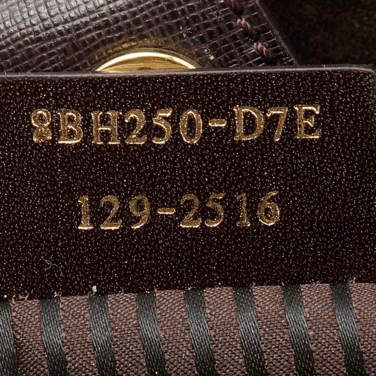 Pre Owned Fendi Burgundy Leather Medium 2Jours Tote