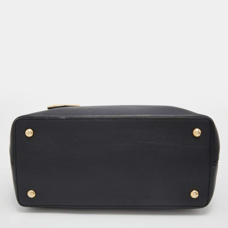 Pre Owned Fendi Black Leather Petite 2Jours Tote