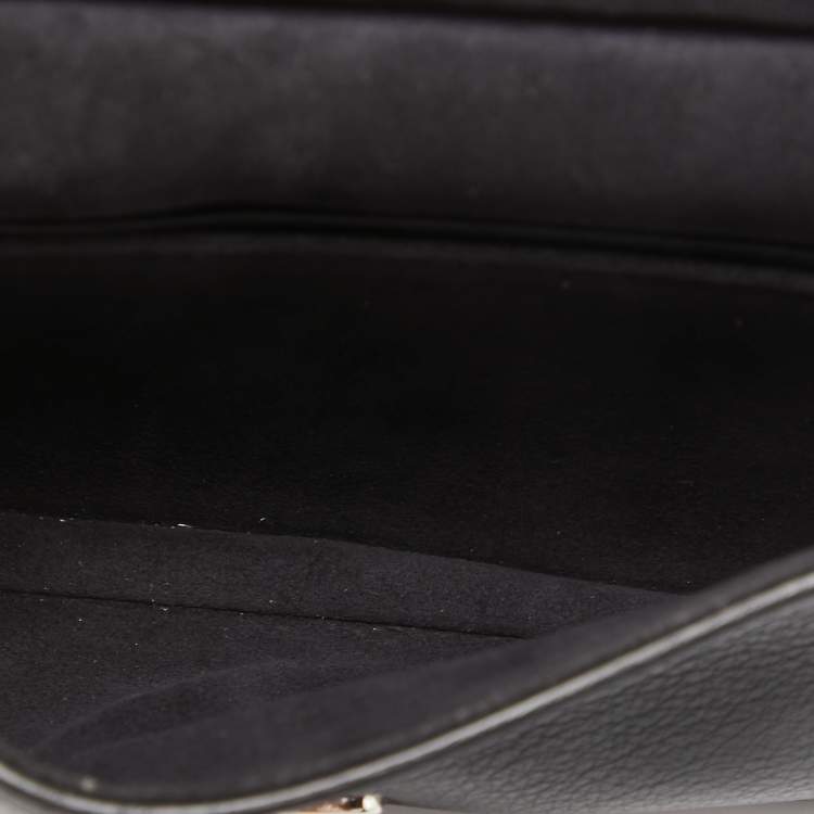 Pre Owned Fendi Black Leather and Watersnake Monster Micro Double Baguette Bag