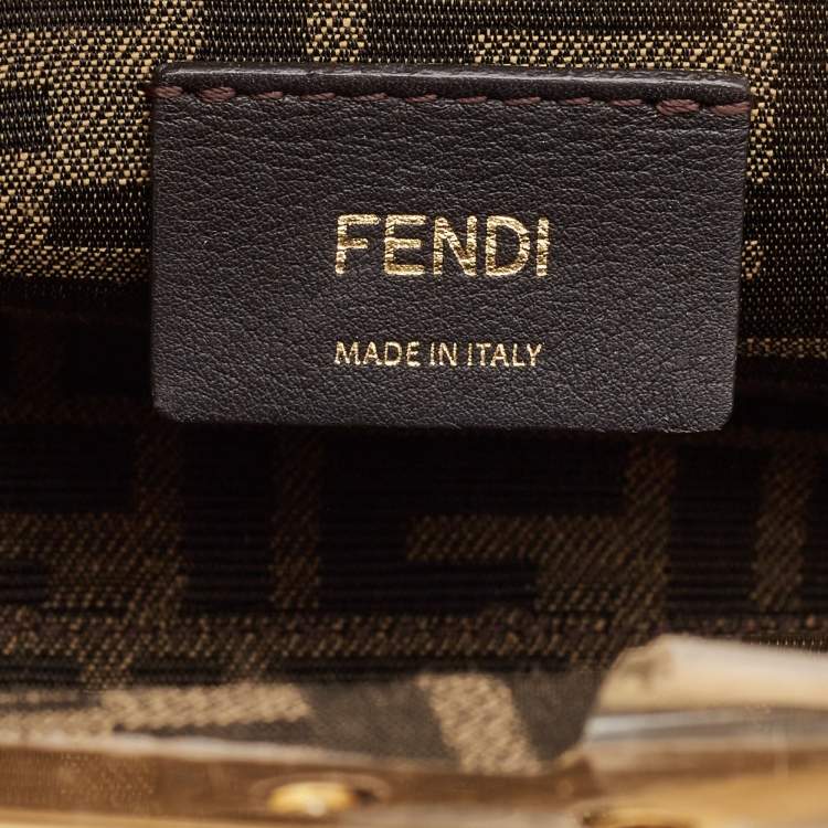 Pre Owned Fendi Beige Leather Small First Clutch