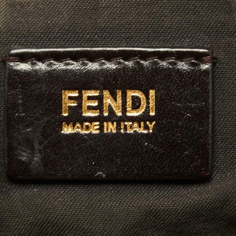Pre Owned Fendi Tobacco Zucca Canvas Messenger Bag
