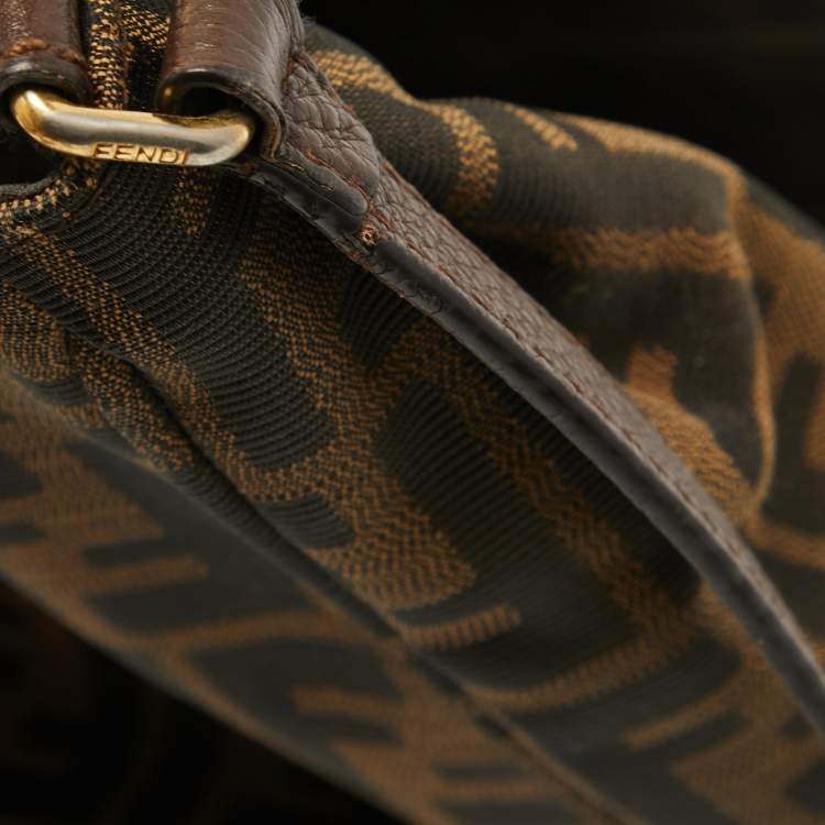 Pre Owned Fendi Tobacco Zucca Canvas Messenger Bag
