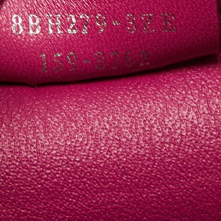 Pre Owned Fendi Fuchsia Leather and Calf Hair 3Jours Tote
