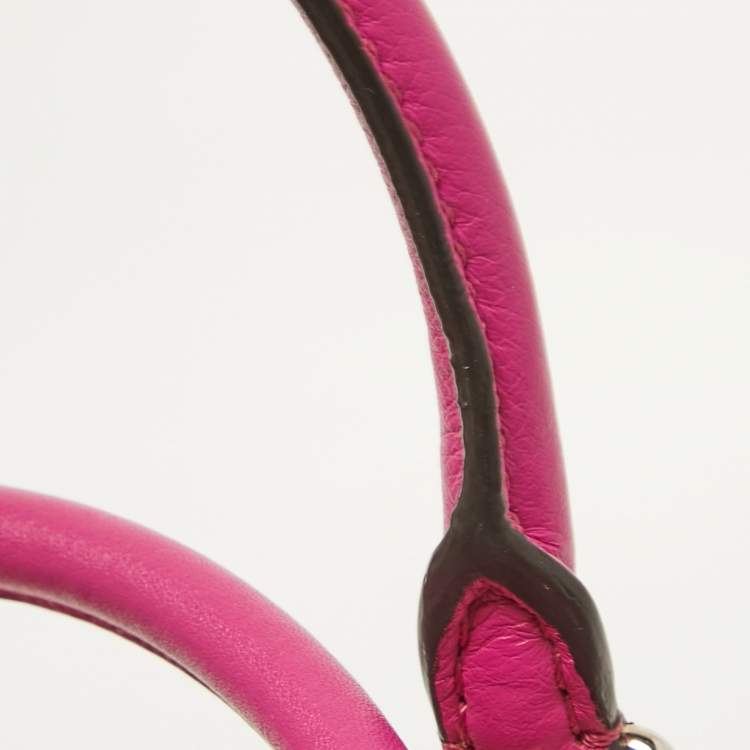 Pre Owned Fendi Fuchsia Leather and Calf Hair 3Jours Tote