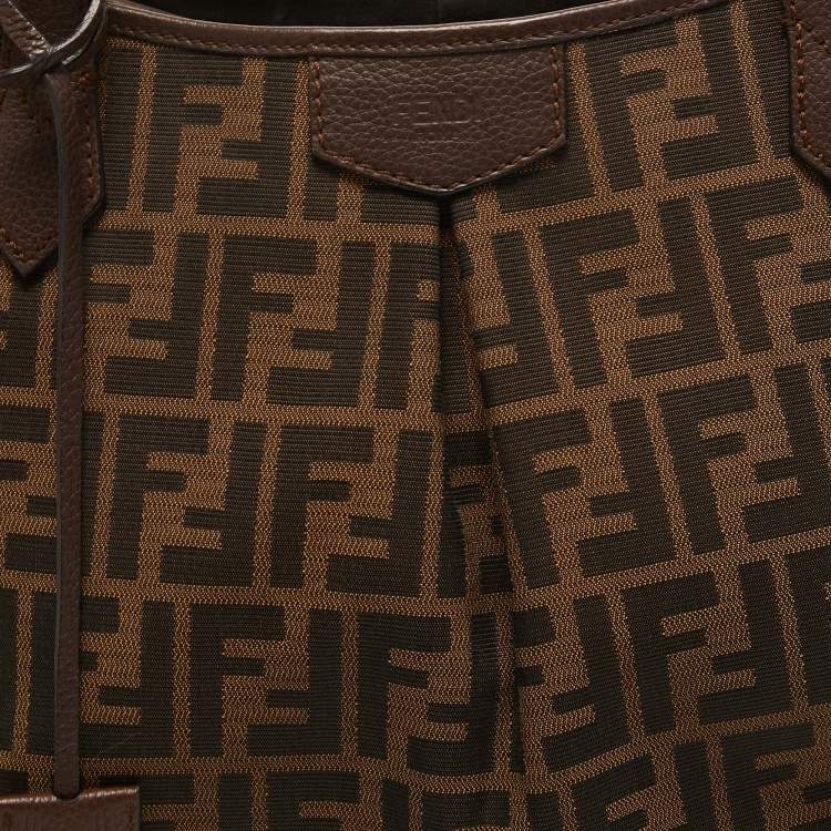 Pre Owned Fendi Brown/Tobacco Zucca Canvas Shopper Tote