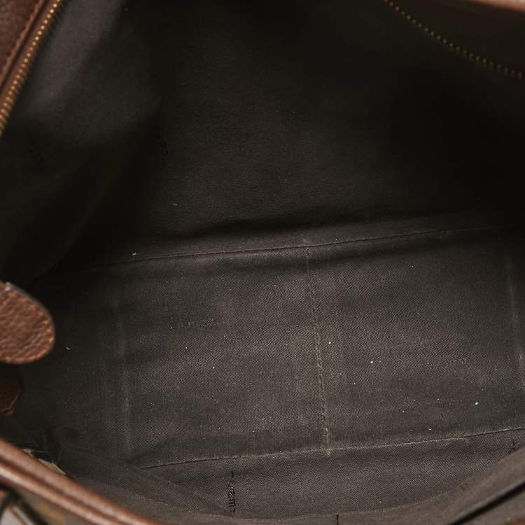 Pre Owned Fendi Brown/Tobacco Zucca Canvas Shopper Tote
