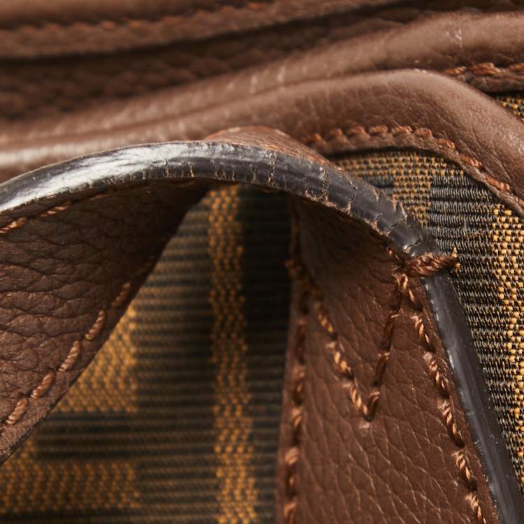 Pre Owned Fendi Brown/Tobacco Zucca Canvas Shopper Tote
