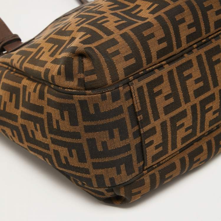 Pre Owned Fendi Brown/Tobacco Zucca Canvas Shopper Tote