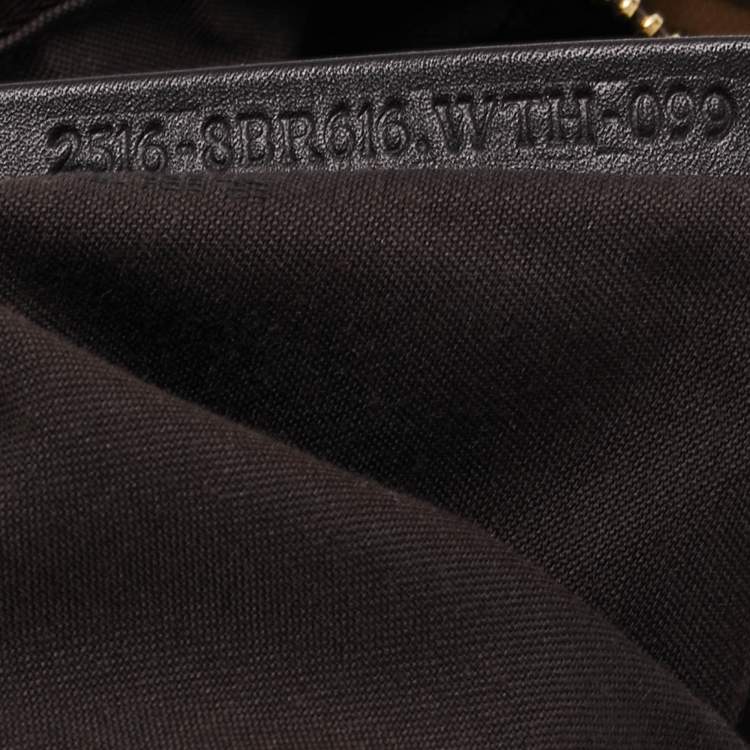 Pre Owned Fendi Tobacco Zucca Canvas Large Mia Shoulder Bag