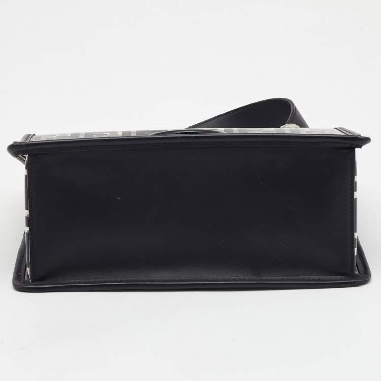 مملوكة مسبقًا Fendi Black/Clear FF PVC and Leather Kan I F Shoulder Bag