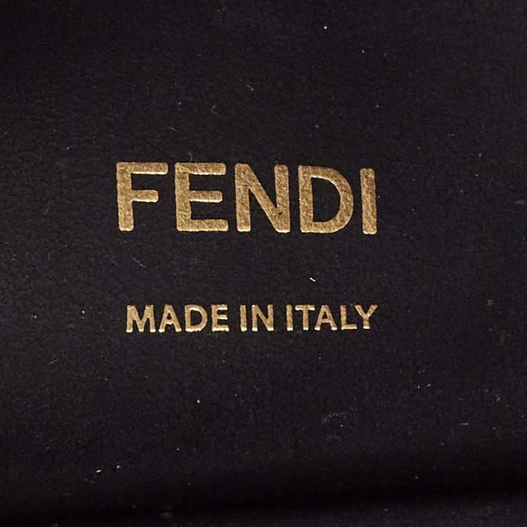 مملوكة مسبقًا Fendi Black/Clear FF PVC and Leather Kan I F Shoulder Bag