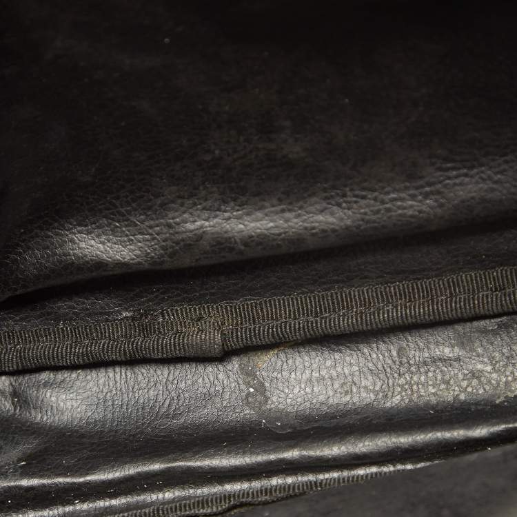 Pre Owned Fendi Brown Pequin Stripe Coated Canvas and Leather Crossbody Bag