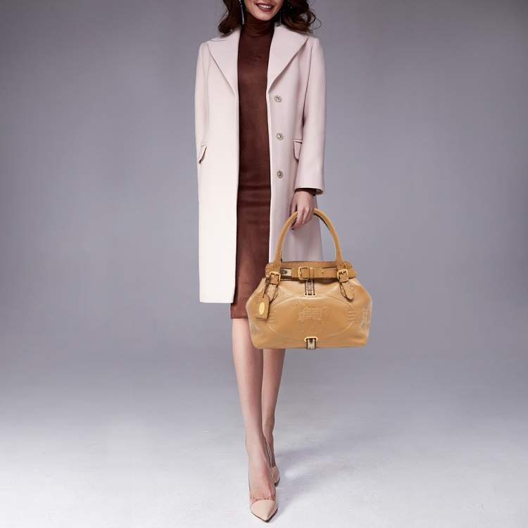 Pre Owned Fendi Brown Selleria Leather Villa Borghese Tote