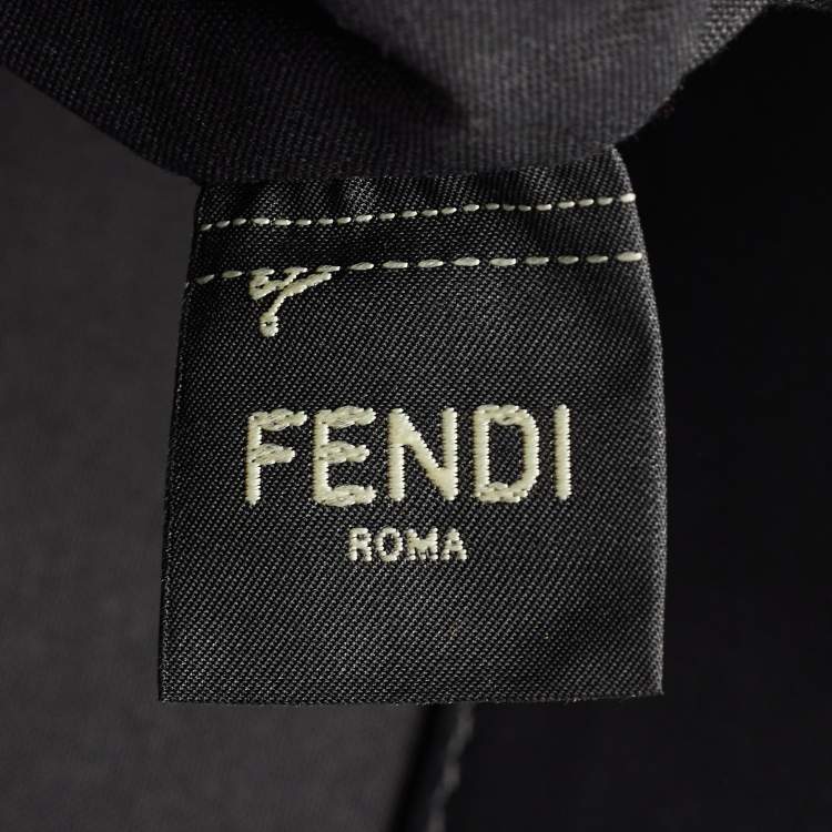 Pre Owned Fendi Brown Coated Canvas FFreedom Flat Pouch Bag