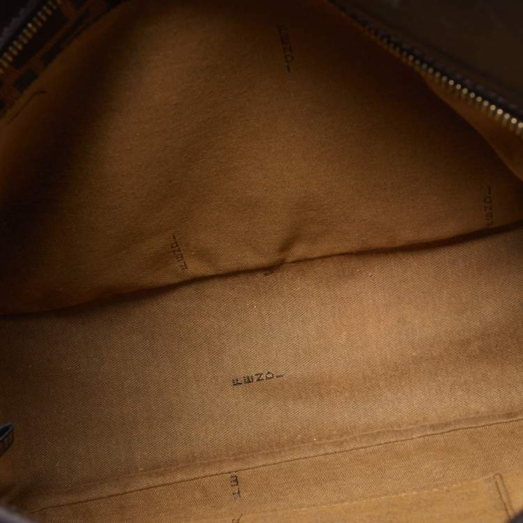 Pre Owned Fendi Tobacco Zucca Canvas and Leather Chef Shopper Tote